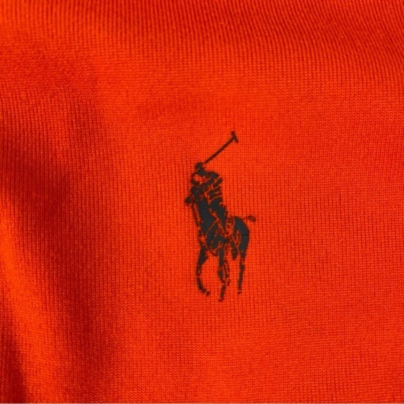 Polo 67 Ralph Lauren Shirt Mens M Orange Performance Long Sleeve Active - Picture 7 of 12